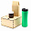 Подарочный набор Ирвин, зеленый (черный чай, мед с фундуком и какао) с логотипом в Волгограде заказать по выгодной цене в кибермаркете AvroraStore