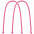 Ручки Corda для пакета M, розовые с логотипом в Волгограде заказать по выгодной цене в кибермаркете AvroraStore