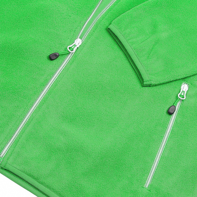 Куртка флисовая мужская TWOHAND зеленое яблоко с логотипом в Волгограде заказать по выгодной цене в кибермаркете AvroraStore