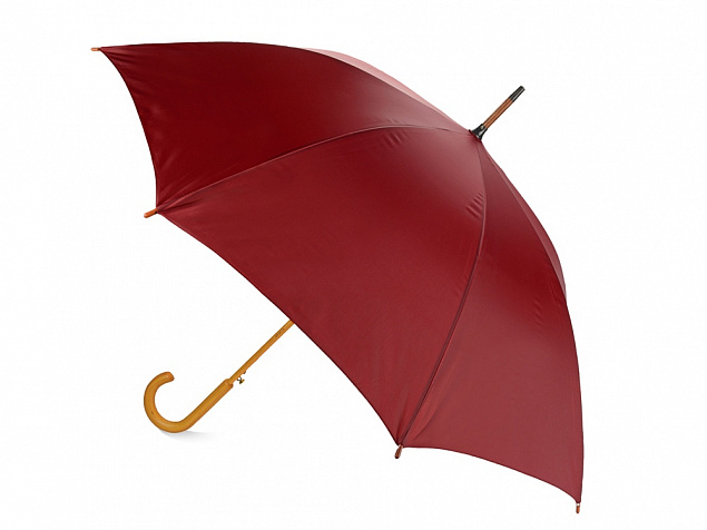 Зонт-трость Радуга, бордовый с логотипом в Волгограде заказать по выгодной цене в кибермаркете AvroraStore