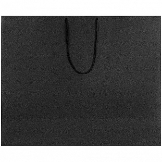 Пакет бумажный «Блеск», большой, черный с логотипом в Волгограде заказать по выгодной цене в кибермаркете AvroraStore