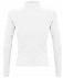 Рубашка поло женская с длинным рукавом PODIUM 210 белая с логотипом в Волгограде заказать по выгодной цене в кибермаркете AvroraStore