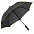 Зонт-трость Jenna, черный с оранжевым с логотипом в Волгограде заказать по выгодной цене в кибермаркете AvroraStore