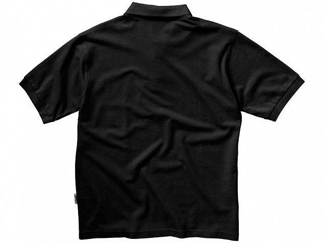 Рубашка поло Forehand мужская, черный с логотипом в Волгограде заказать по выгодной цене в кибермаркете AvroraStore