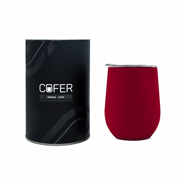 Набор Cofer Tube софт-тач CO12s black, красный с логотипом в Волгограде заказать по выгодной цене в кибермаркете AvroraStore