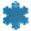 Пешеходный светоотражатель «Снежинка», синий с логотипом в Волгограде заказать по выгодной цене в кибермаркете AvroraStore