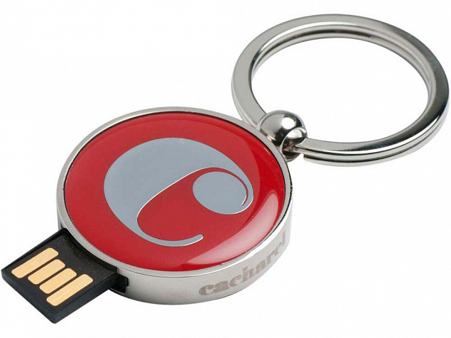 Набор: брелок с флеш-картой на 4 Гб, ручка шариковая с логотипом в Волгограде заказать по выгодной цене в кибермаркете AvroraStore