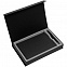 Коробка Silk с ложементом под ежедневник и ручку, черная с логотипом в Волгограде заказать по выгодной цене в кибермаркете AvroraStore