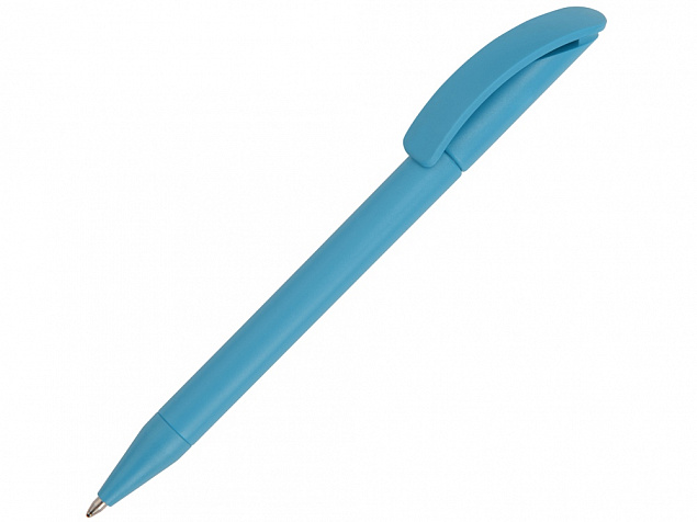 Ручка пластиковая шариковая Prodir DS3 TMM, голубой с логотипом в Волгограде заказать по выгодной цене в кибермаркете AvroraStore