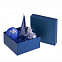 Коробка Satin, малая, синяя с логотипом в Волгограде заказать по выгодной цене в кибермаркете AvroraStore
