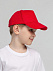 Бейсболка детская Standard Kids, красная с логотипом в Волгограде заказать по выгодной цене в кибермаркете AvroraStore