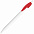 Ручка шариковая X-1 WHITE, белый/красный непрозрачный клип, пластик с логотипом в Волгограде заказать по выгодной цене в кибермаркете AvroraStore