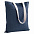Холщовая сумка на плечо Juhu, синяя с логотипом в Волгограде заказать по выгодной цене в кибермаркете AvroraStore