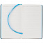 Ежедневник Nice Twice, недатированный, черный с голубым с логотипом в Волгограде заказать по выгодной цене в кибермаркете AvroraStore