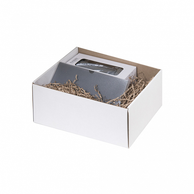 Подарочный набор Portobello серый в малой универсальной подарочной коробке (Термокружка, Ежедневник недат А5) с логотипом в Волгограде заказать по выгодной цене в кибермаркете AvroraStore