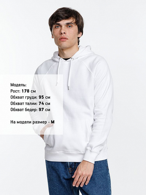 Толстовка унисекс Stellar, белая с логотипом в Волгограде заказать по выгодной цене в кибермаркете AvroraStore