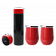 Набор Hot Box Duo C2B grey (черный с красным) с логотипом в Волгограде заказать по выгодной цене в кибермаркете AvroraStore