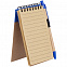 Блокнот на кольцах Eco Note с ручкой, синий с логотипом в Волгограде заказать по выгодной цене в кибермаркете AvroraStore