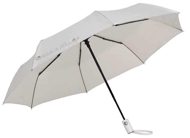 Автоматический ветрозащитный карманный зонт ORIANA, жемчужно-серый с логотипом в Волгограде заказать по выгодной цене в кибермаркете AvroraStore