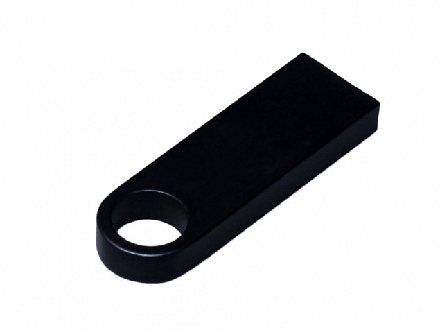 USB 2.0-флешка на 128 Гб с мини чипом и круглым отверстием с логотипом в Волгограде заказать по выгодной цене в кибермаркете AvroraStore
