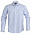 Рубашка мужская в полоску RENO, голубая с логотипом в Волгограде заказать по выгодной цене в кибермаркете AvroraStore