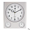 Настенные часы SATURN, серебряный с логотипом в Волгограде заказать по выгодной цене в кибермаркете AvroraStore