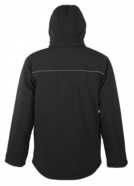 Куртка мужская Rock Men, черная с логотипом в Волгограде заказать по выгодной цене в кибермаркете AvroraStore
