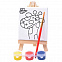 Набор для раскраски "Жираф":холст,мольберт,кисть, краски 3шт с логотипом в Волгограде заказать по выгодной цене в кибермаркете AvroraStore