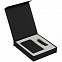Коробка Latern для аккумулятора 5000 мАч и флешки, черная с логотипом в Волгограде заказать по выгодной цене в кибермаркете AvroraStore