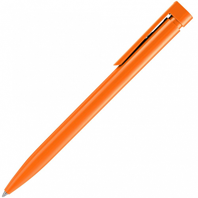 Ручка шариковая Liberty Polished, оранжевая с логотипом в Волгограде заказать по выгодной цене в кибермаркете AvroraStore
