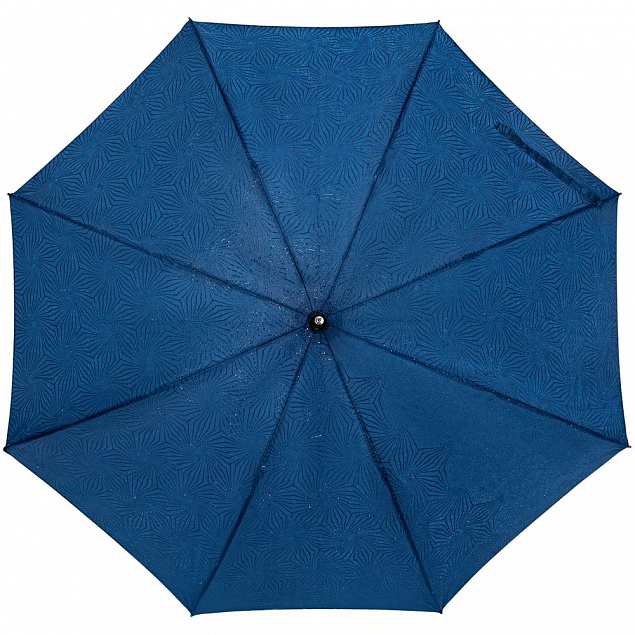 Зонт-трость Magic с проявляющимся цветочным рисунком, темно-синий с логотипом в Волгограде заказать по выгодной цене в кибермаркете AvroraStore