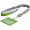 Чехол для карточки с лентой и ретрактором Devon, серый с белым с логотипом в Волгограде заказать по выгодной цене в кибермаркете AvroraStore