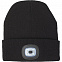 Зимняя шапка с подсветкой,черный с логотипом в Волгограде заказать по выгодной цене в кибермаркете AvroraStore