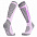 Термоноски женские высокие Monterno Sport, розовые с серым с логотипом в Волгограде заказать по выгодной цене в кибермаркете AvroraStore
