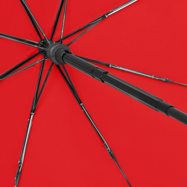 Зонт складной Carbonsteel Magic, красный с логотипом в Волгограде заказать по выгодной цене в кибермаркете AvroraStore