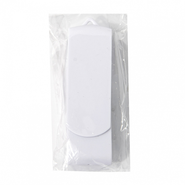 USB flash-карта SWING (8Гб), белый, 6,0х1,8х1,1 см, пластик с логотипом в Волгограде заказать по выгодной цене в кибермаркете AvroraStore
