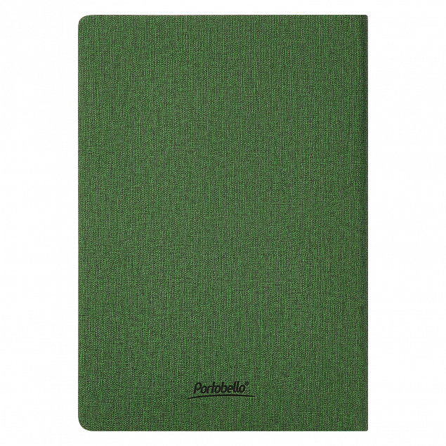 Ежедневник Portobello Trend, TWEED, недатированный, зеленый с логотипом в Волгограде заказать по выгодной цене в кибермаркете AvroraStore