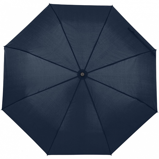 Зонт складной Monsoon, темно-синий с логотипом в Волгограде заказать по выгодной цене в кибермаркете AvroraStore