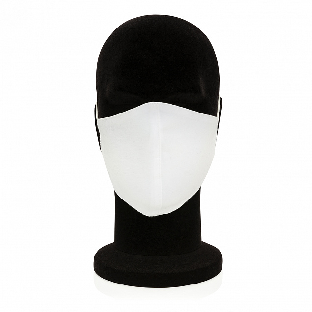 Двухслойная многоразовая маска из хлопка с логотипом в Волгограде заказать по выгодной цене в кибермаркете AvroraStore