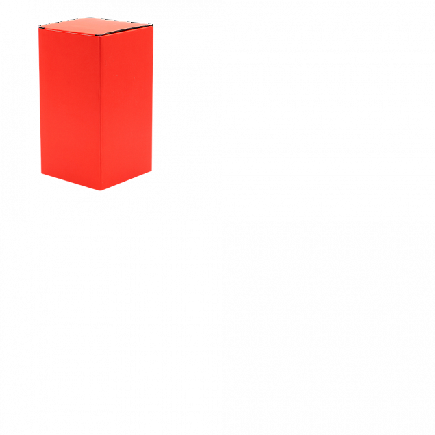 Коробка глянцевая для термокружки Surprise, красная с логотипом в Волгограде заказать по выгодной цене в кибермаркете AvroraStore