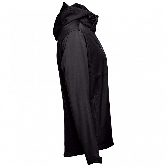 Куртка софтшелл мужская Zagreb, черная с логотипом в Волгограде заказать по выгодной цене в кибермаркете AvroraStore