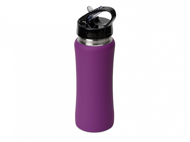 Бутылка спортивная Коста-Рика 600мл, фиолетовый с логотипом в Волгограде заказать по выгодной цене в кибермаркете AvroraStore