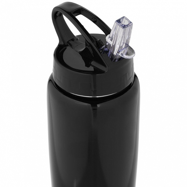 Спортивная бутылка Moist, черная с логотипом в Волгограде заказать по выгодной цене в кибермаркете AvroraStore