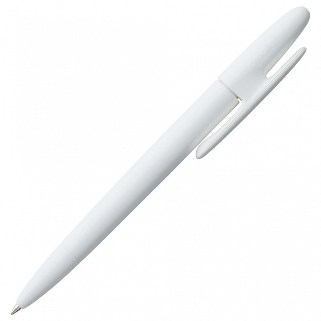 Ручка шариковая Prodir DS5 TPP, белая с логотипом в Волгограде заказать по выгодной цене в кибермаркете AvroraStore