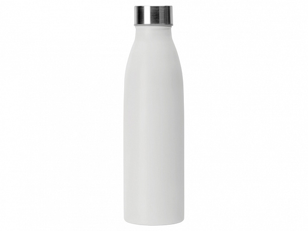 Стальная бутылка Rely, 800 мл, белый матовый с логотипом в Волгограде заказать по выгодной цене в кибермаркете AvroraStore