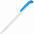 Ручка шариковая Favorite, белая с синим с логотипом в Волгограде заказать по выгодной цене в кибермаркете AvroraStore