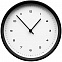 Часы настенные Flash, белые с черным с логотипом в Волгограде заказать по выгодной цене в кибермаркете AvroraStore