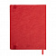 Бизнес-блокнот Tabby Biggy, гибкая обложка, в клетку, красный с логотипом в Волгограде заказать по выгодной цене в кибермаркете AvroraStore