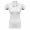 Рубашка поло женская Heavymill белая с логотипом в Волгограде заказать по выгодной цене в кибермаркете AvroraStore