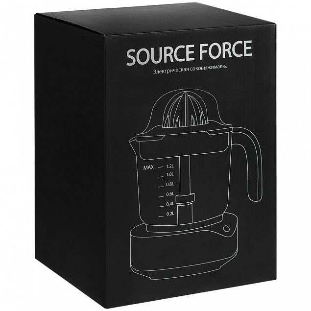 Электрическая соковыжималка для цитрусовых Source Force, серебристо-черная с логотипом в Волгограде заказать по выгодной цене в кибермаркете AvroraStore